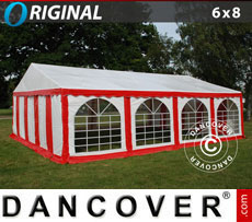 Party Tent 4x6 m PVC, Panorama, White