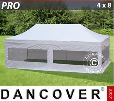 Party Tent 4x8 m White, incl. 6 sidewalls