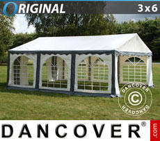 Party Tent 3x6 m PVC, Grey/White