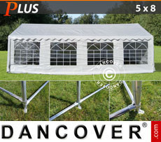 Party Tent 5x8 m PE, White + Ground bar