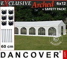 Party Tent 6x12 m PVC, 
