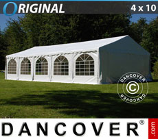 Party Tent 4x10 m PVC, White
