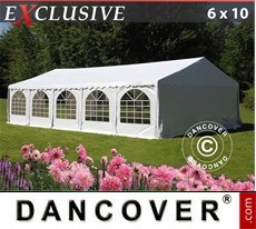 Party Tent 6x10 m PVC, White