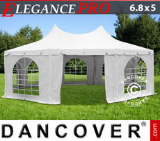 Party Tent 5x12 m PVC, White