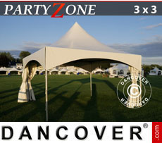 Party Tent 6x6 m PVC, White
