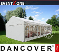 Party Tent 5x6 m PVC, Grey/White