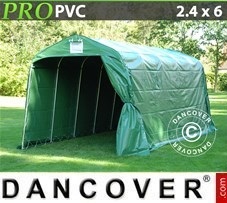 Tent  3.6x7.2x2.68 m PVC, with ground cover, Green / Grey