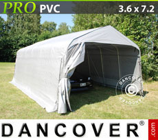 Tent  3.6x8.4x2.68 m PVC, with ground cover, Green / Grey