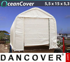 Tent 4x14x4.5x5.5 m, White